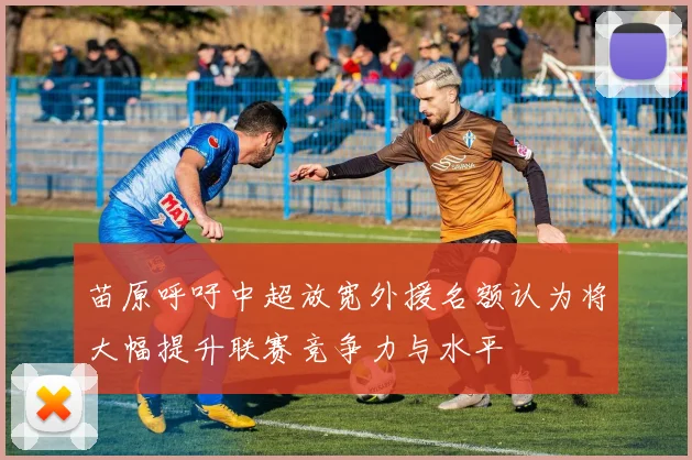 苗原呼吁中超放宽外援名额认为将大幅提升联赛竞争力与水平