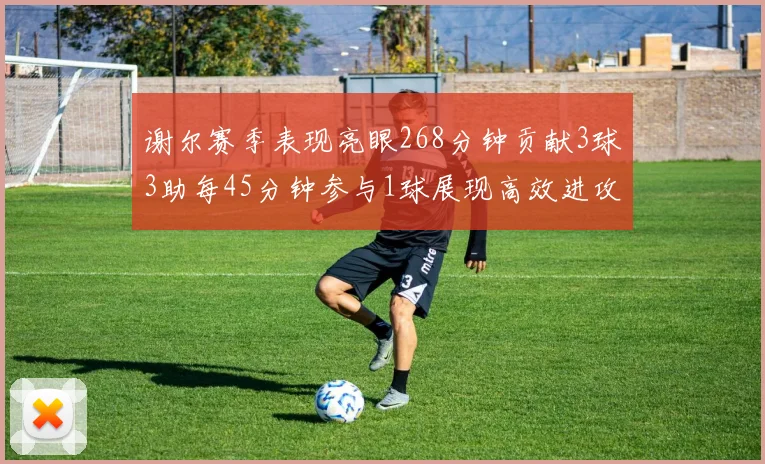 谢尔赛季表现亮眼268分钟贡献3球3助每45分钟参与1球展现高效进攻能力